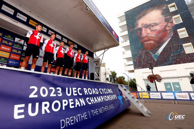 2023 UEC Road European Championships - Drenthe - Under 23 Men's Road Race - Coevorden - Col Du VAM 108 km - 22/09/2023 -  - photo Luca Bettini/SprintCyclingAgency?2023